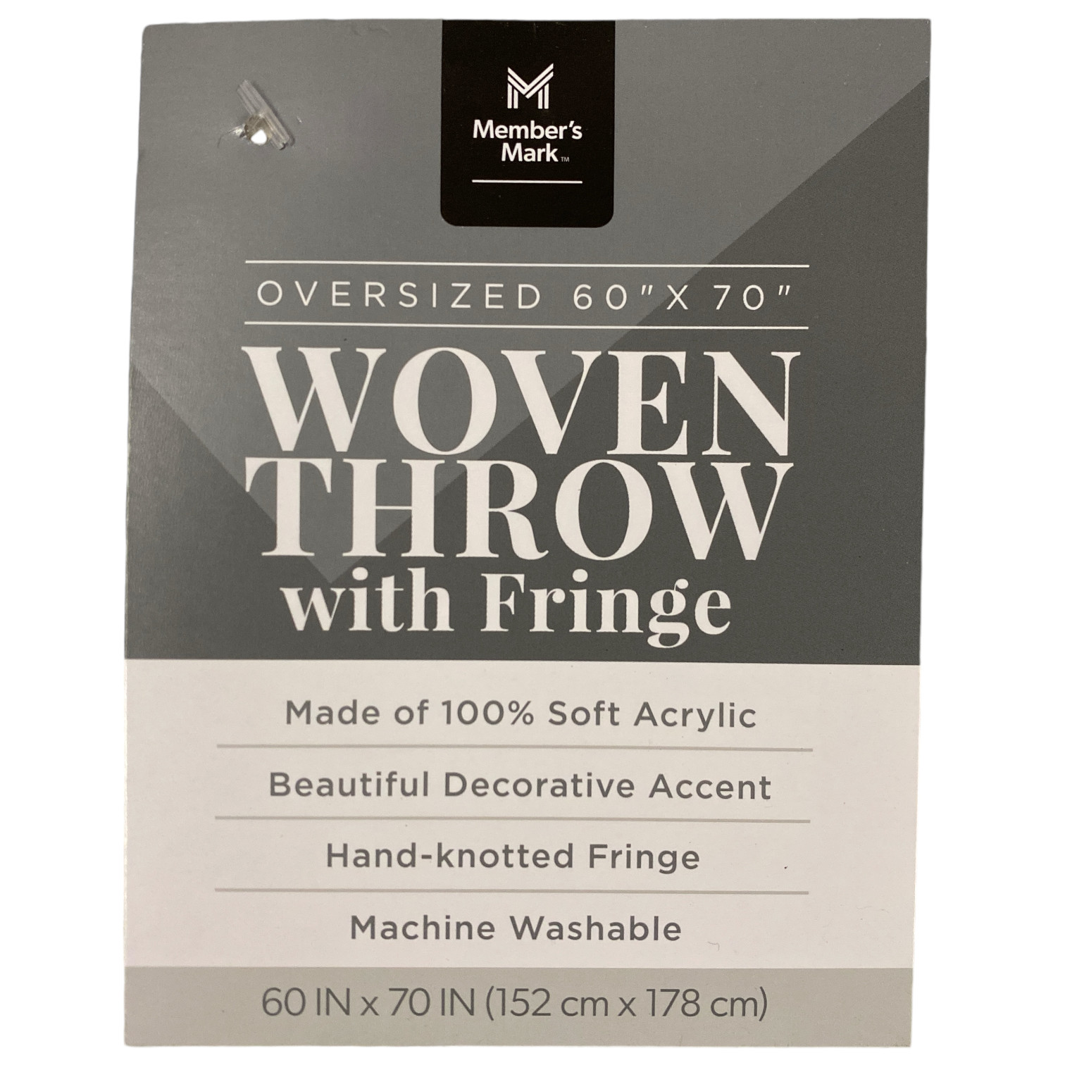 Member's Mark Lightweight & Soft Corded 100% Acrylic Throw, 60" x 70" gallery