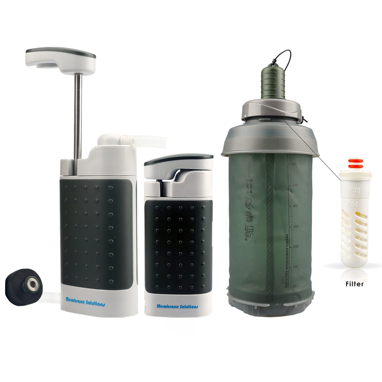Water Filters Bottle|Pump Water Filter Purifier Portable Survival Emergency Kits gallery