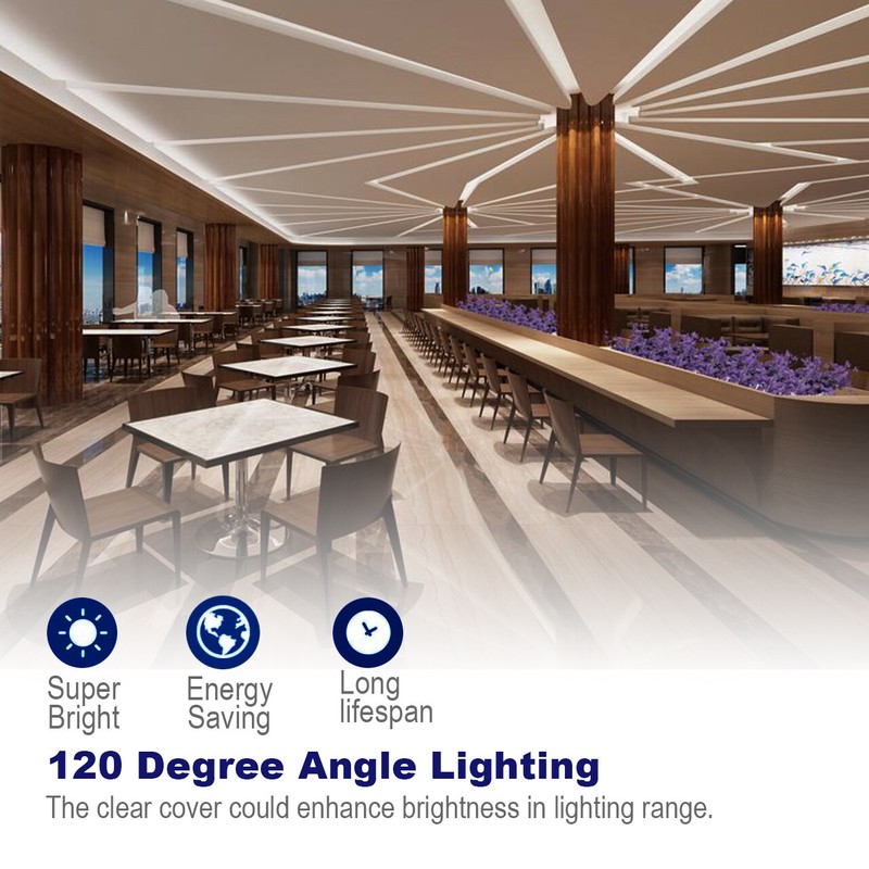 4FT 6 Pack LED Shop Light T8 Linkable Ceiling Tube Fixture 24W Daylight 6000K C gallery