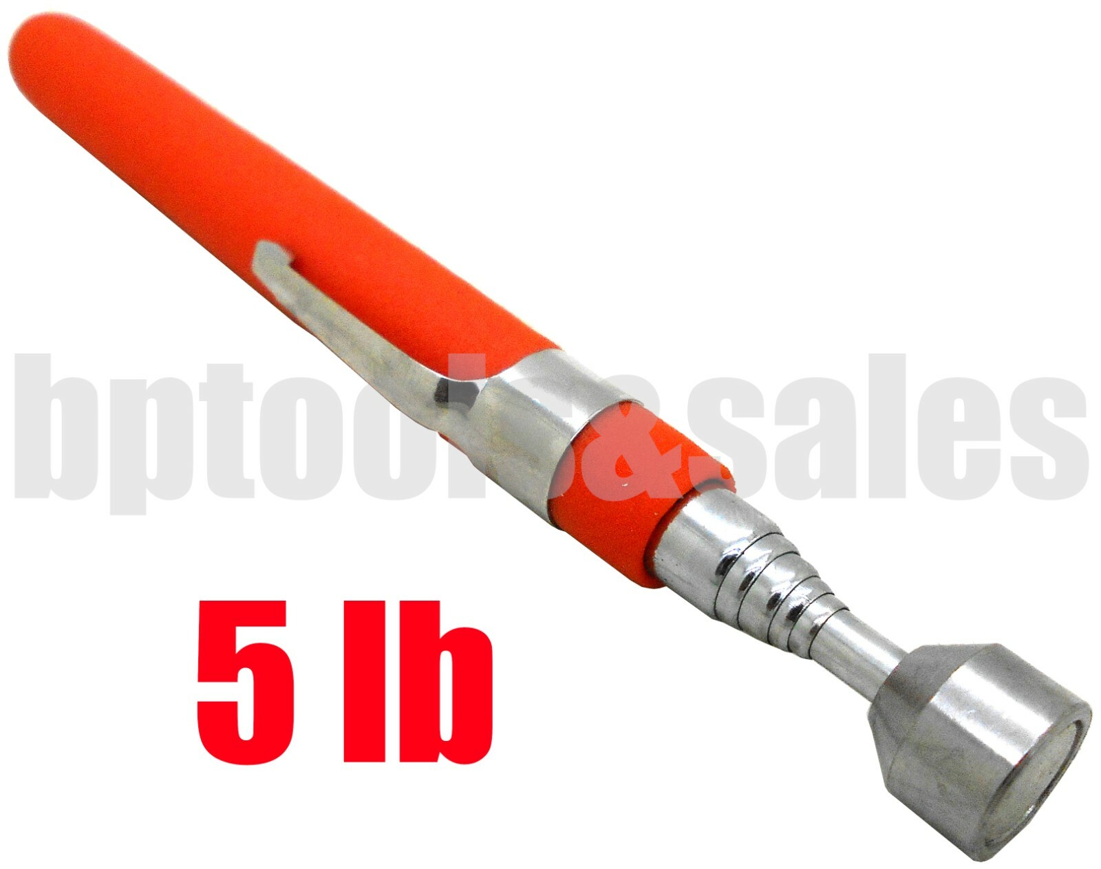 5lb Telescoping Magnetic Pick Up Tool Pen Size 5" - 24" Extension w/ Pocket Clip gallery