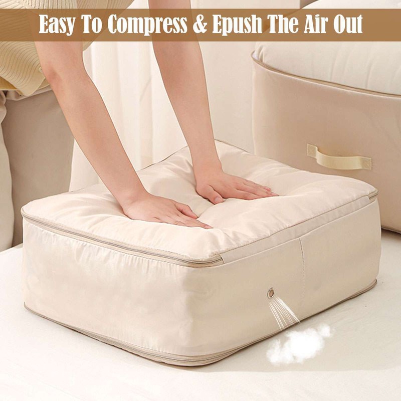Space Saving Self Compression Organizer Waterproof Dustproof Zipper Storage Bags gallery