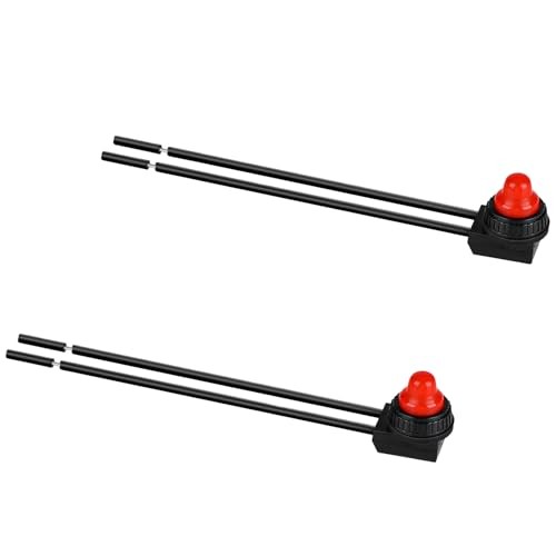 PCS Waterproof RV Push Button Switch 1V ON/Off SPST Switch for 2 Red gallery