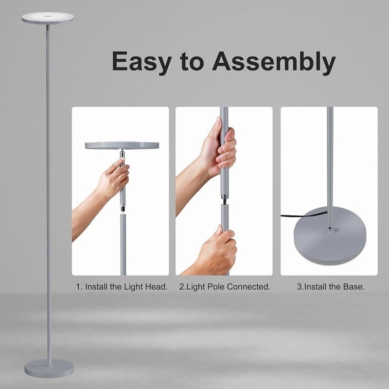 Dimmable LED Floor Lamp Remote Control Adjustable Brightness Night Light Reading gallery