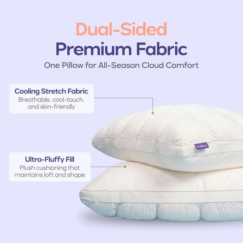 Mellow Sleep | Mellow Puff Pillow – Soft Quilted Puff Grid Design Pillow, Fluffy gallery