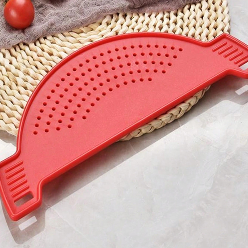 Adjustable Clip On Strainer All Pots and Pans For Meat Vegetables Food Strainer gallery