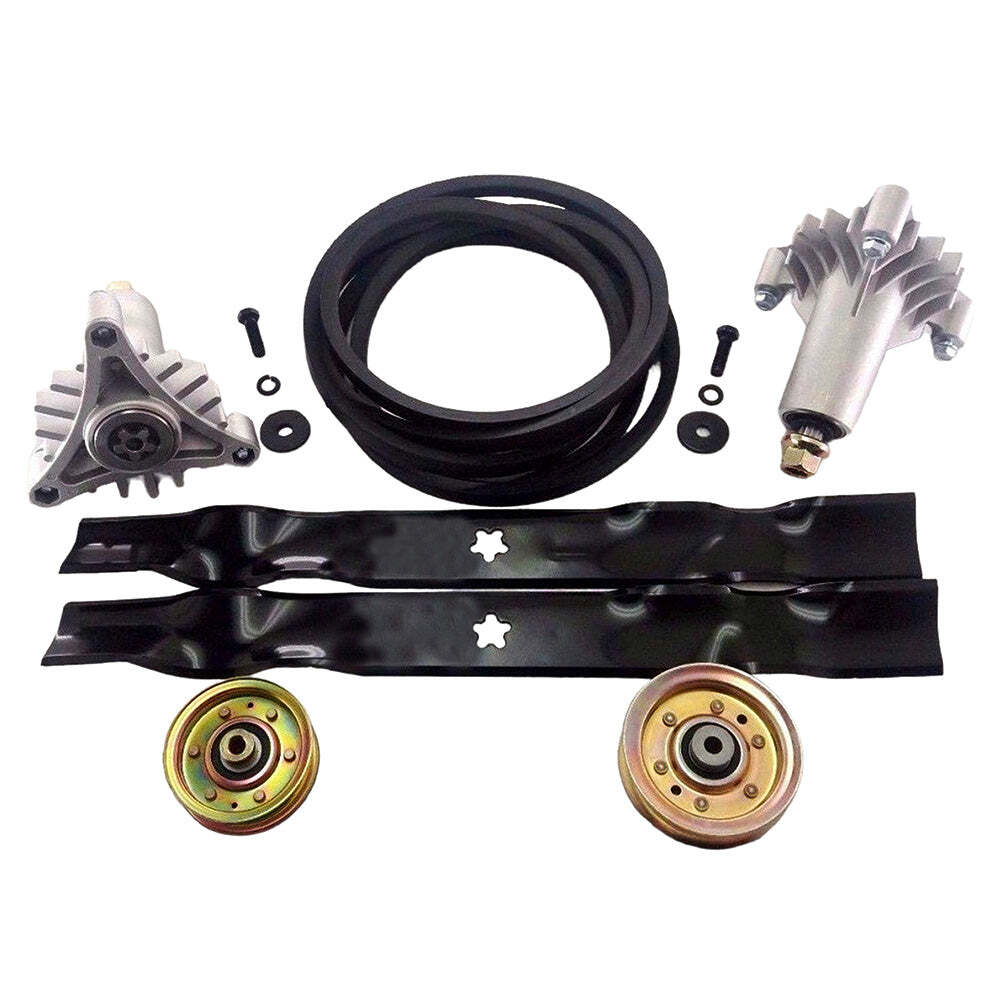 42" Deck Rebuild Kit for Craftsman DYT4000 Belt Pulleys Blades Spindles gallery
