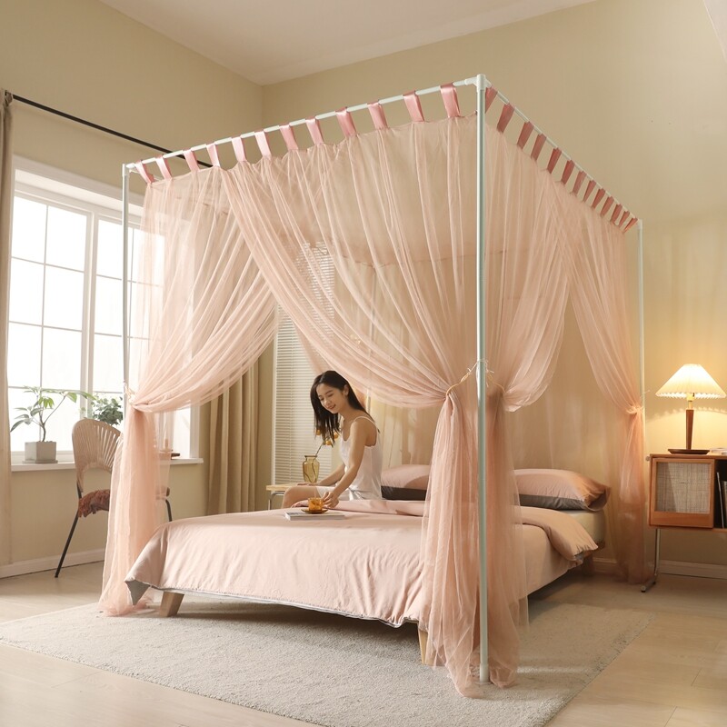 Luxury Canopy For Bed Drapes French Romantic Lace Mosquito Net & Alufer Frames gallery
