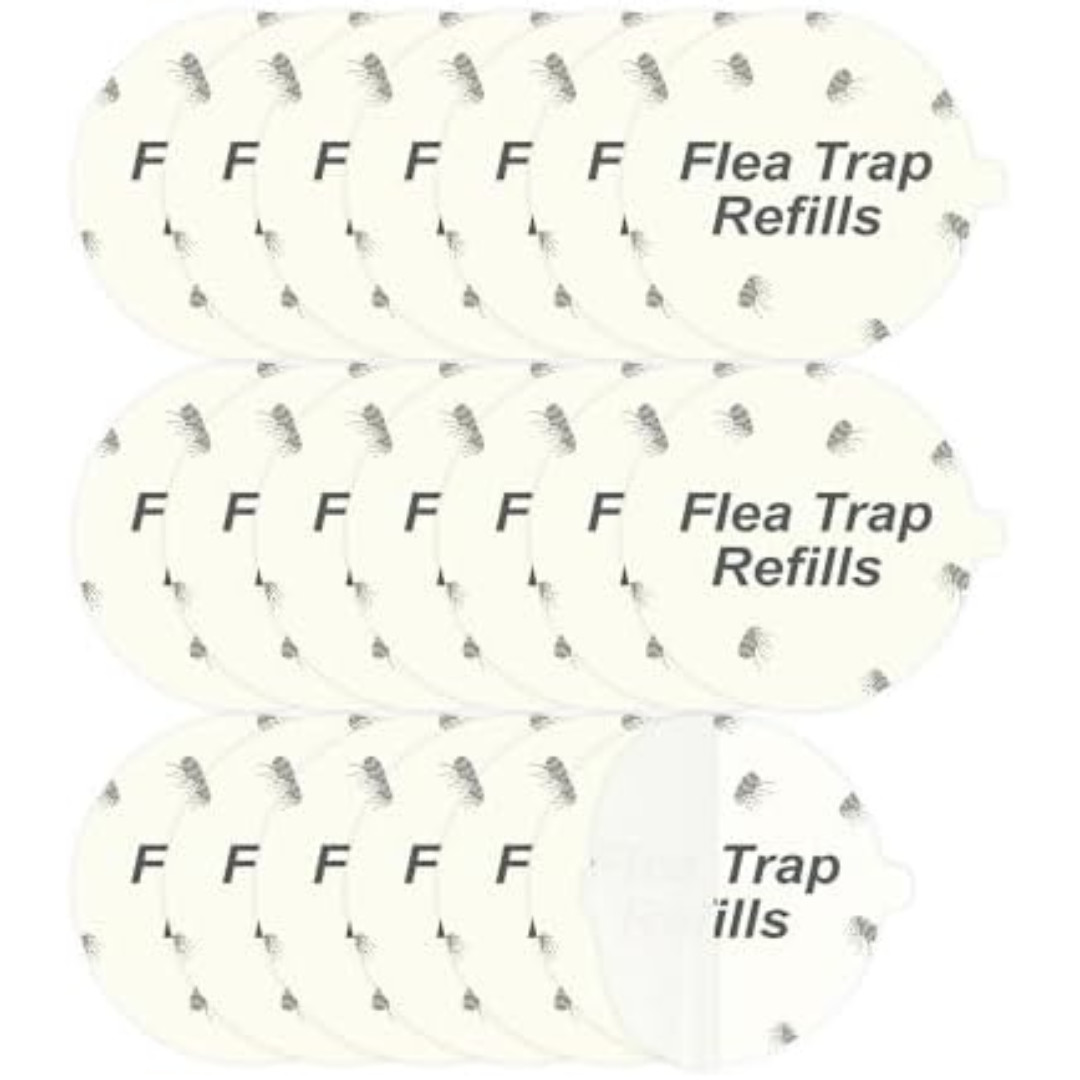 20 Pack Flea Trap Refill Discs Replacement Glue Boards 7.1 Sticky Pads Fits New gallery