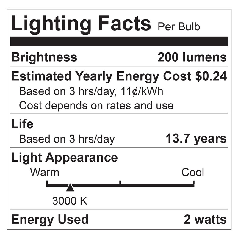 6-Pack Sunlite LED G9 Base Bulbs, 2W (25W Equal), 200 Lumen, 3000K Warm White gallery
