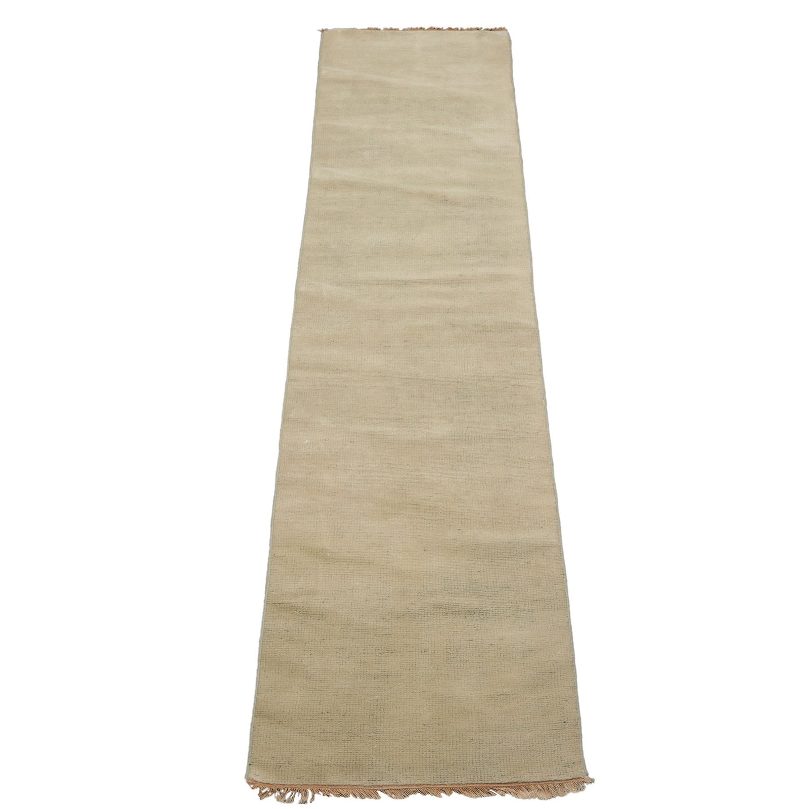 2'5''x12' Runner Hand Knotted LoomBloom Wool Pale Mint Tibetan Modern Rug gallery