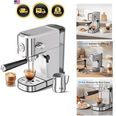 Espresso Machine Coffee Maker with Milk Frother and 42oz Water Tank