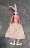 Easter Bunny Springtime Fabric Large 30" Female Rabbit Pink Floral Outfit EUC gallery