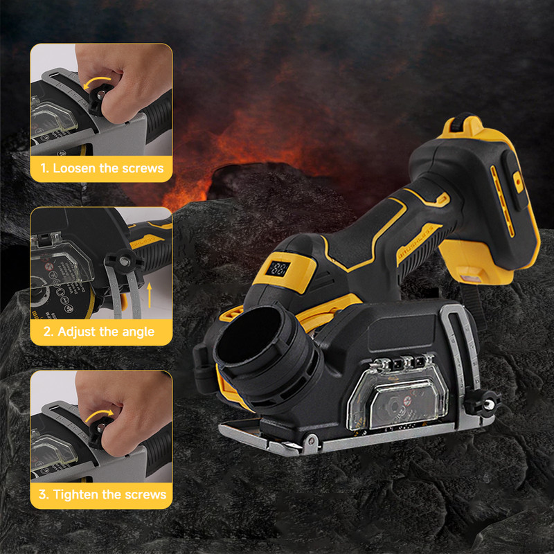 Compact 3" Electric Circular Saw - Brushless Motor, Fits DEWALT 20V/18V gallery