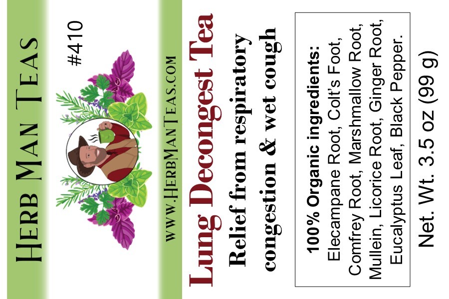 LUNG DECONGEST TEA -Breath better! Proven to clear lung congestion & mucus gallery