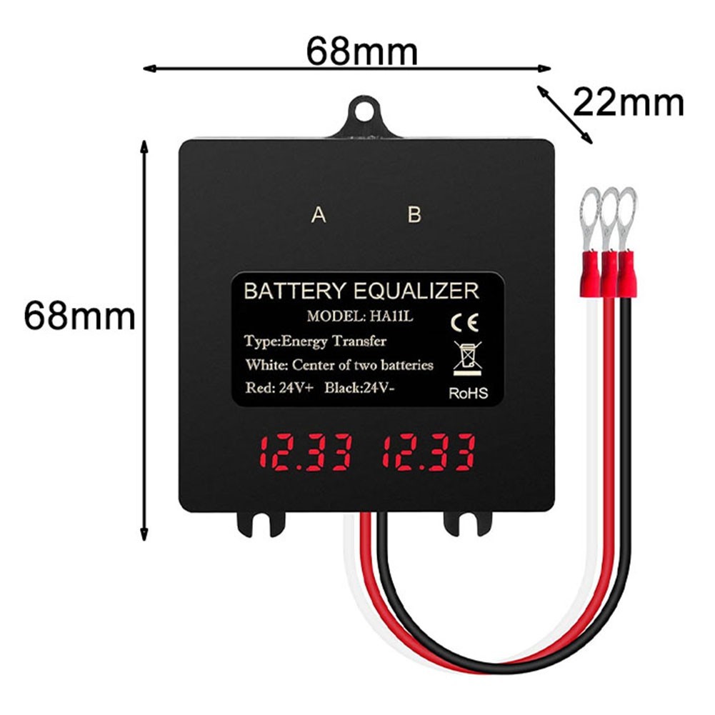 Intelligent Balancer for Lead-Acid Batteries 24V Digital 2X12V gallery