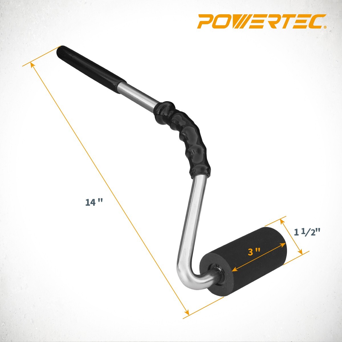 POWERTEC Curved Handle J-Roller w/Hard Rubber Roller (71011) gallery