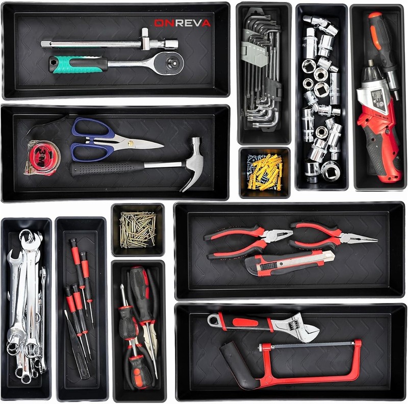 Tool Box Organizer tray set Storage Bins Rolling Toolbox Cabinet Drawer Dividers gallery