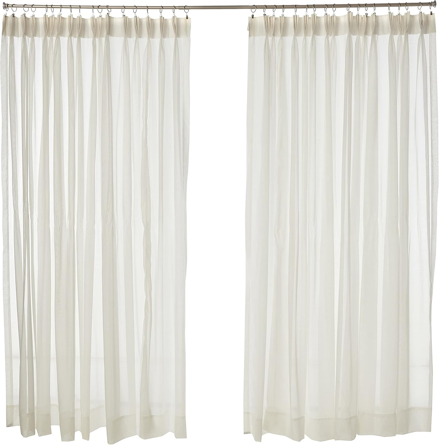 Style Master Splendor Pinch Pleated Drapes Pair, 2 of 60" by 84", Beige gallery