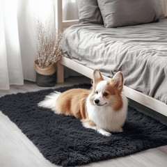 2X3 Machine Washable Small Bedside Rug, Soft Fluffy Shaggy Entryway Throw Rugs f