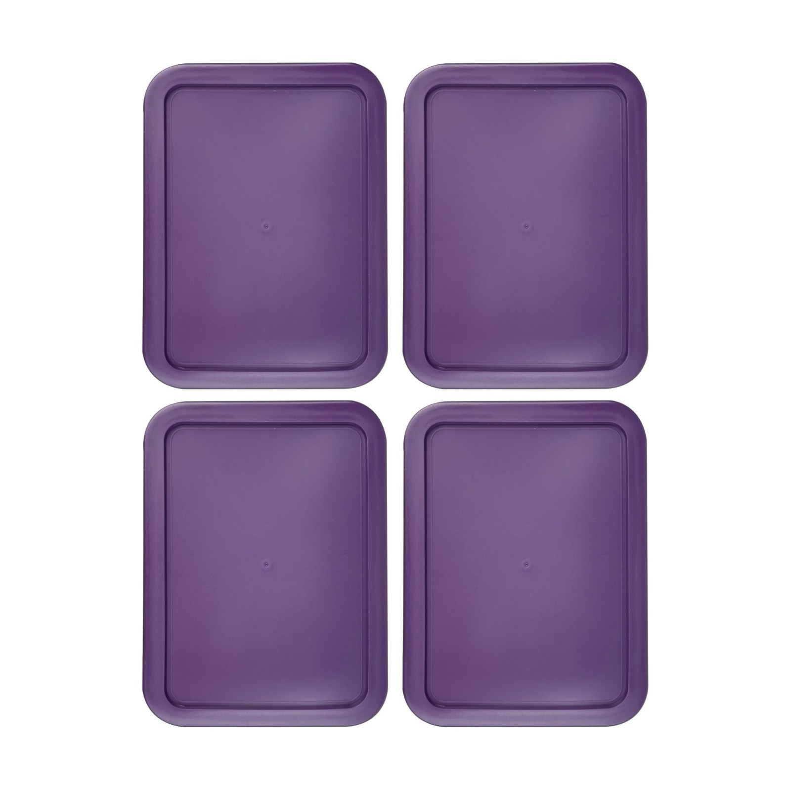 Replacement Lids for Pyrex 7212-PC 11-Cup Rectangle Purple 8" x 9.75" 4-Pack gallery