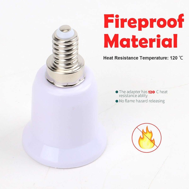 5/10/20Pcs Light Bulb Socket Adapter E12 to E26/E27 Base Chandelier Converter US gallery