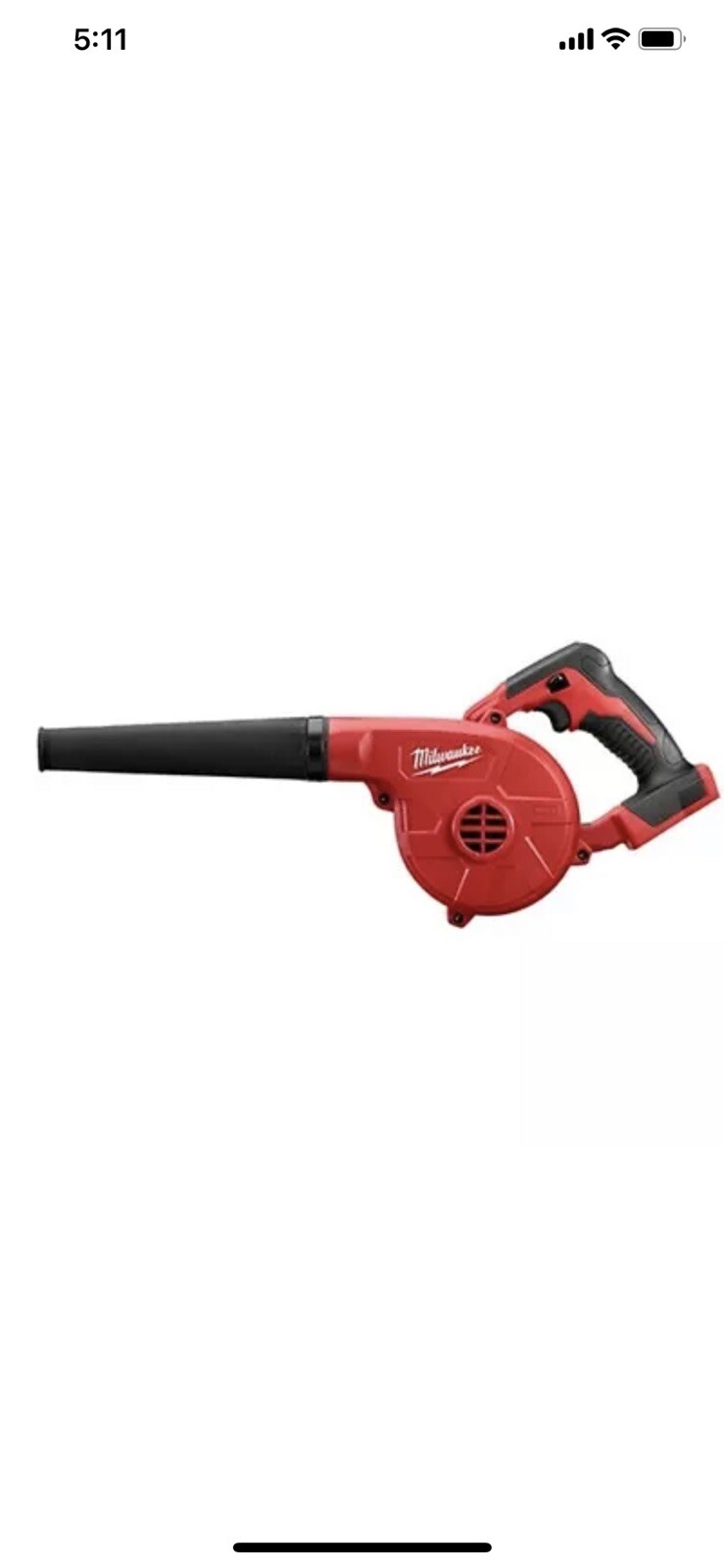 Milwaukee 0884-20 M18 Red Handheld Compact Cordless Blower gallery