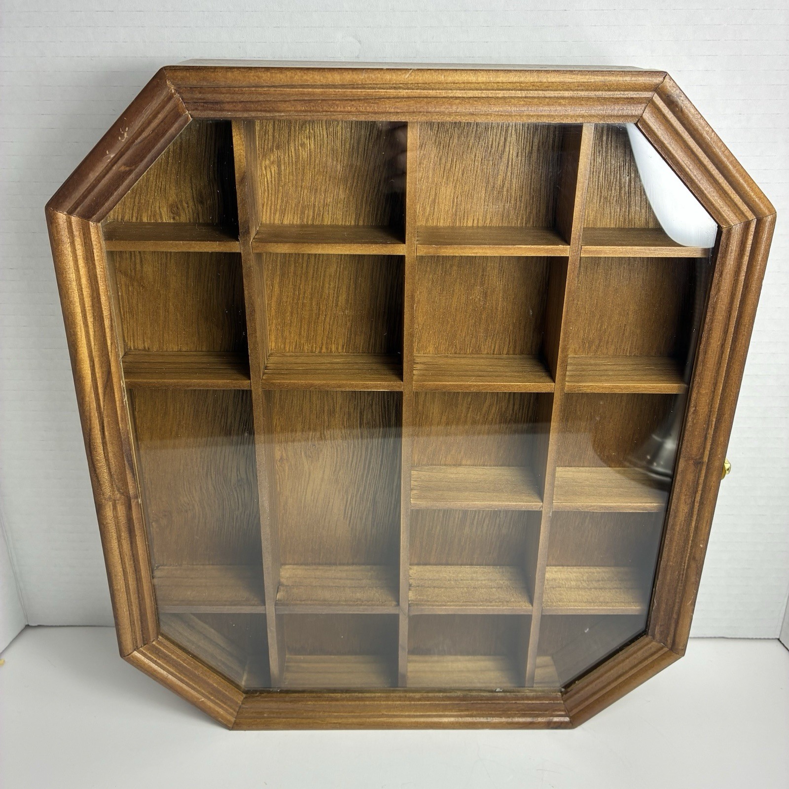 VTG Octagon Miniatures Shadow Box-Wall Or Table Display Case Vertical/Horizontal gallery