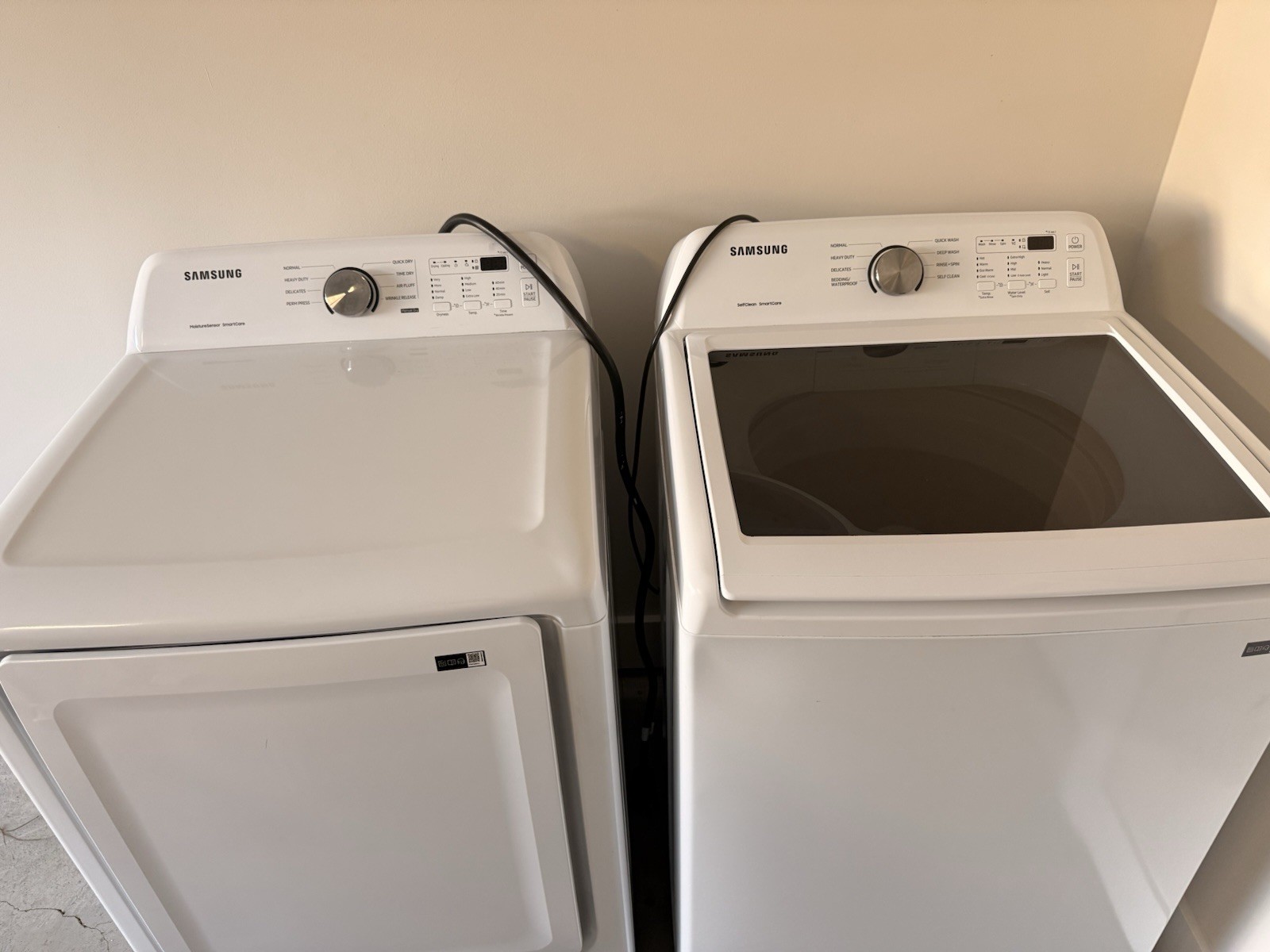 Samsung Washer & Dryer Set Top-Loading White Free-Standing Electric gallery