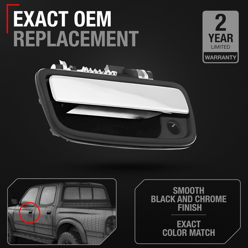 Exterior Door Handle, Driver Side for Toyota Tacoma - Front Driver Door Handle gallery