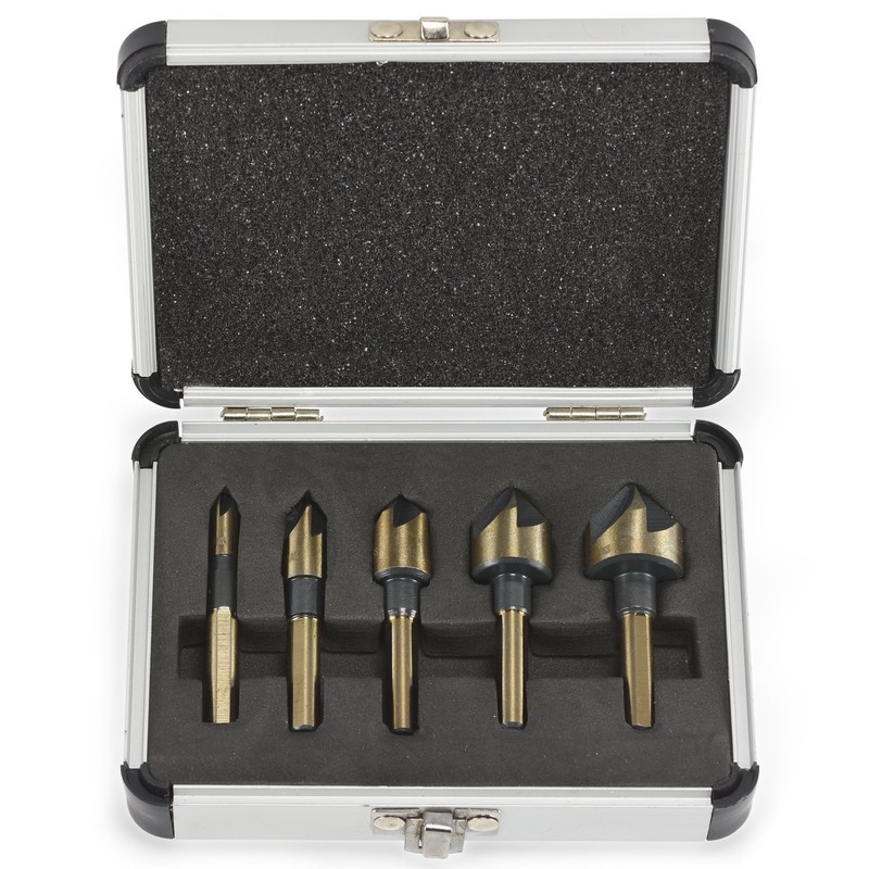 6PC COUNTERSINK TOOL BIT SET COUNTER SINK FOR STEEL METAL WOOD PLASTIC ALUMINUM gallery