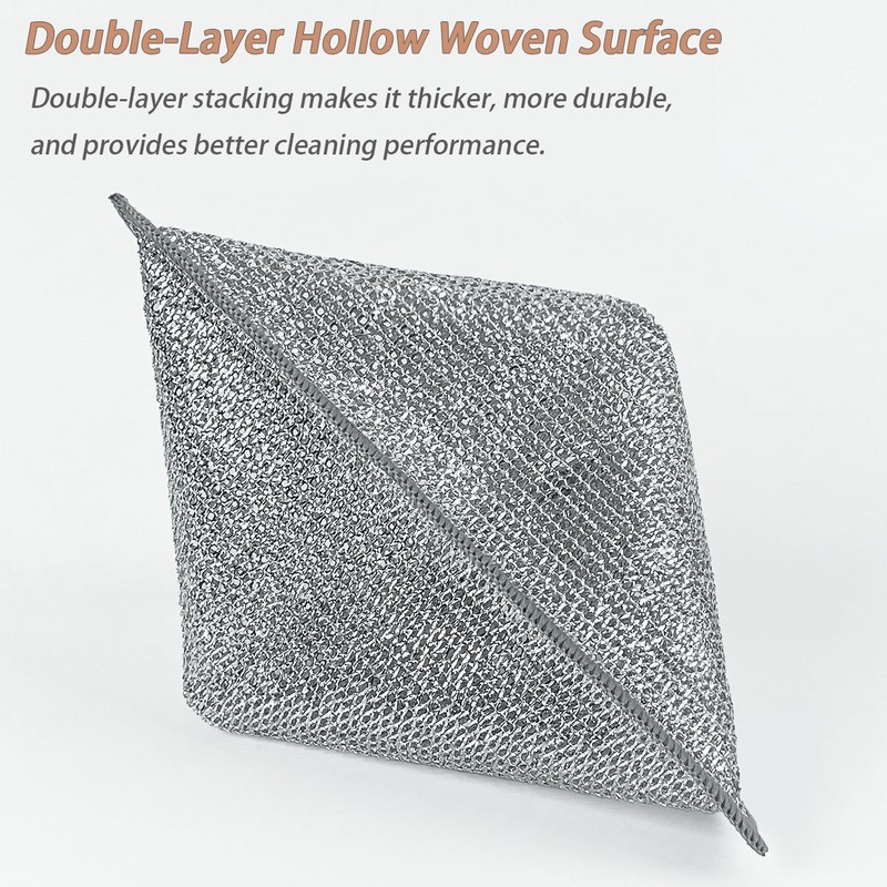 10/20 Pcs Double-Layer Anti-Scratch Cleaning Cloth Wet & Dry Multi-Purpose gallery
