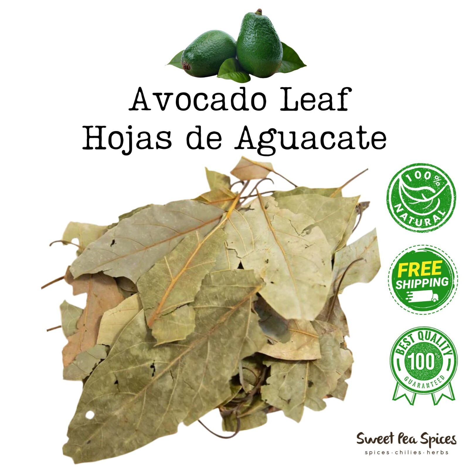 Dried Avocado Leaf - 1 lb - Hojas de Aguacate - Avocado Tea Leaf gallery