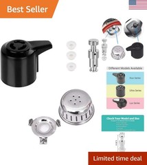 Steam Release Handle, Float Valve Replacement Parts with 3 Silicone Caps for…