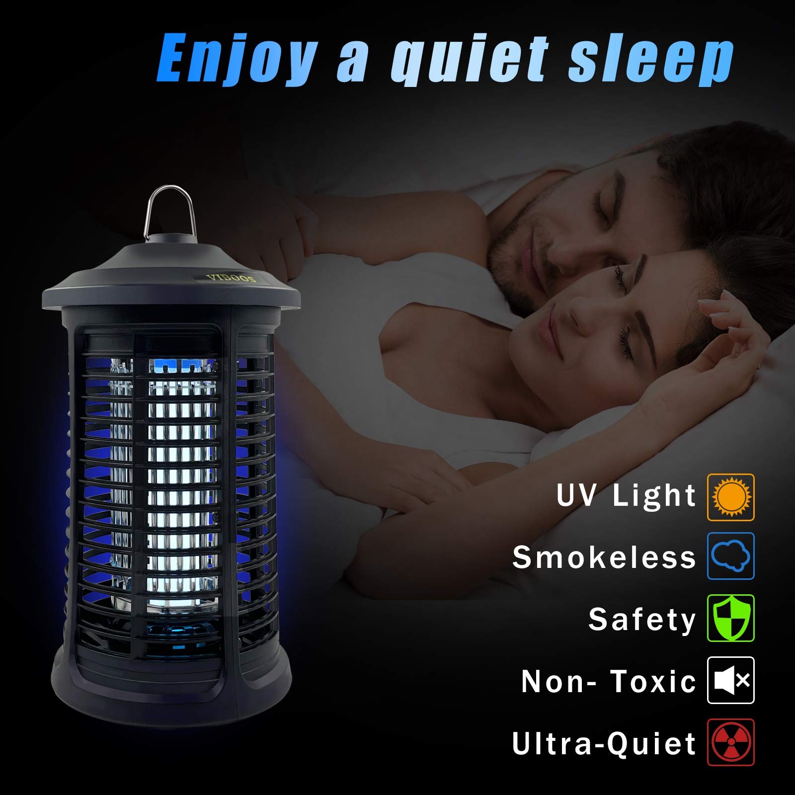 Bug Zapper Replacement Bulb for Indoor Outdoor, 1 Count (Pack of 1), Black gallery