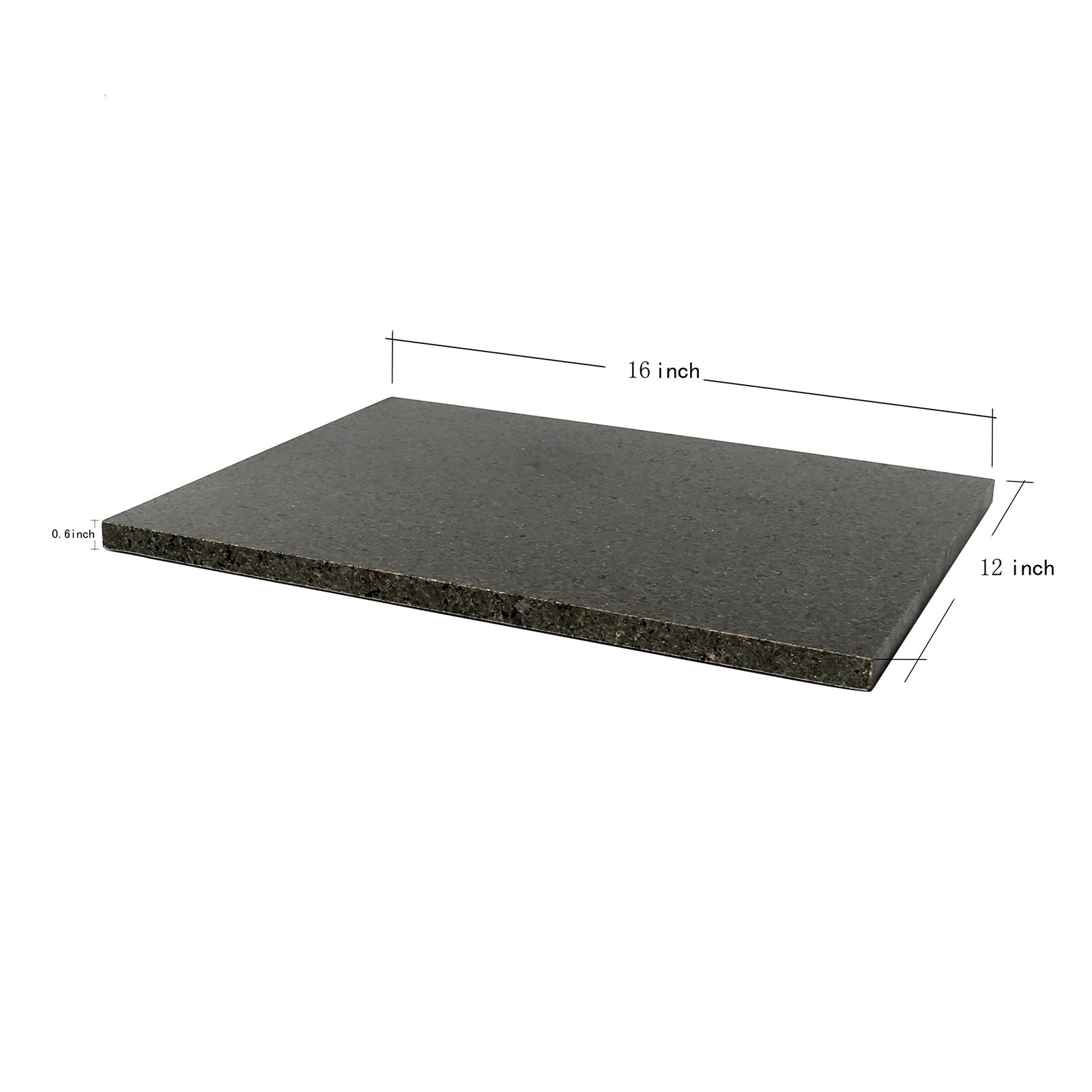 Premium Non-Stick Natural Black Granite Stone Pastry Cutting Board Slab 12" X gallery
