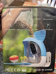 AI Bird Feeder Camera Seed Feeder, Bird ID, Night Vision, 140° View, Audio