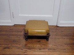 Ethan Allen Heirloom Maple Nutmeg Vintage STACKABLE Footstool Ottoman 🔥