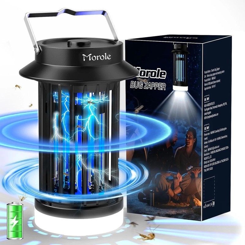 Electronic Bug Zapper Mosquito Zapper for Outdoor and Indoor Waterproof Portable gallery