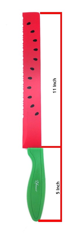 Water Melon Knife Cutter/Slicer Sharp Blade, Red 11 Inch gallery
