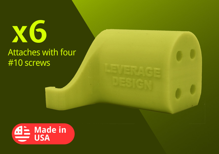 LOCKING! 6 Pack: Ryobi 18V ONE+ Battery Mounts / Hangers / Holders MADE IN USA gallery