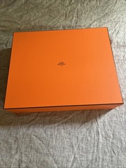 Authentic Hermes Empty Bag Box 18″ X 15″ X 4″ (252) + Tissue + Ribbon