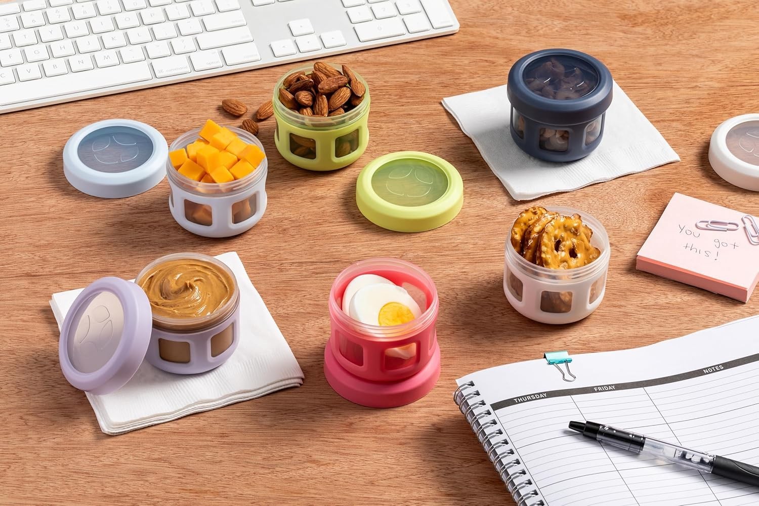 Reusable Condiment Containers 4oz each with Screw-on Leak Proof Lid Perfect gallery