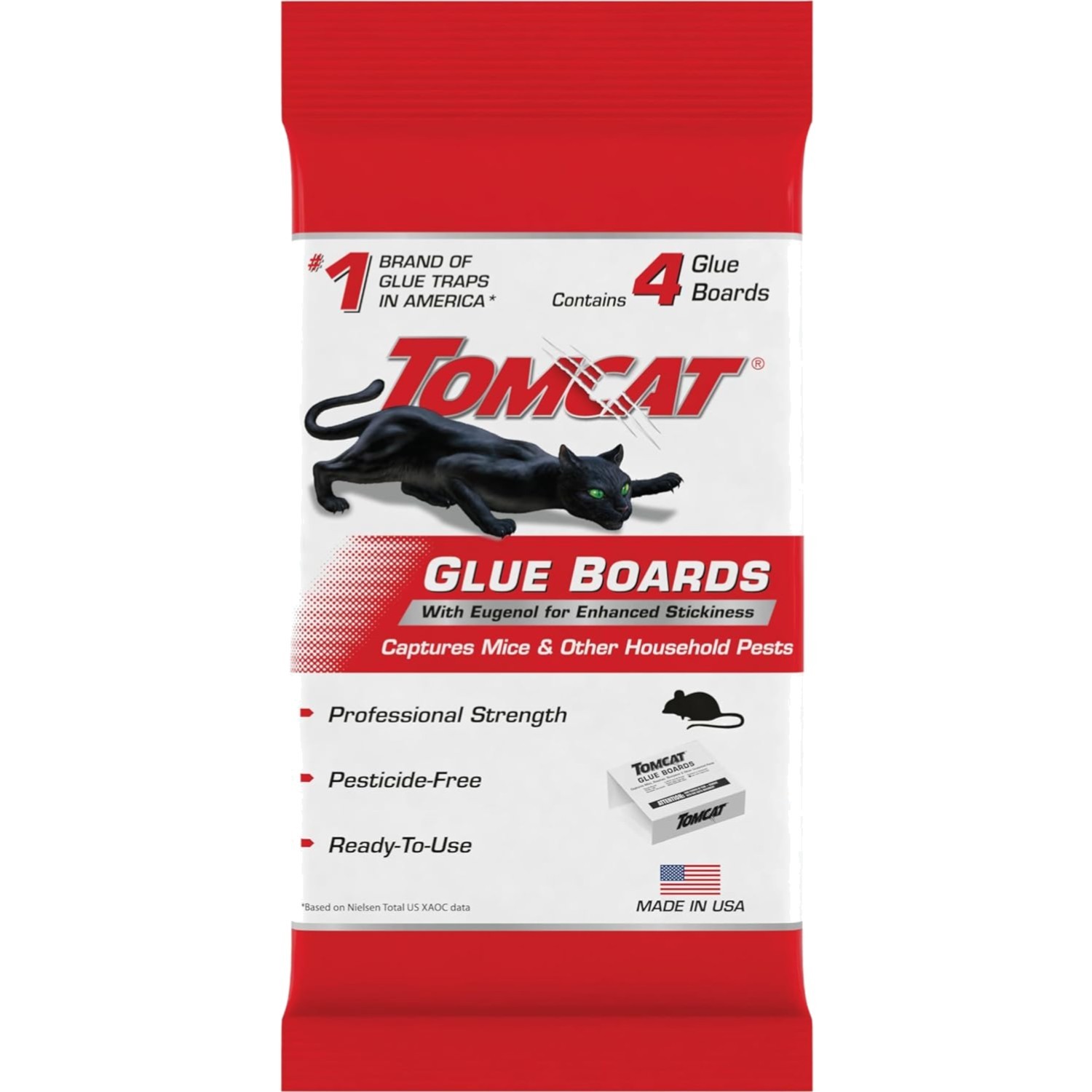 Ready-to-Use Glue Traps for Rodent Control with Enhanced Stickiness, 4 Pack gallery