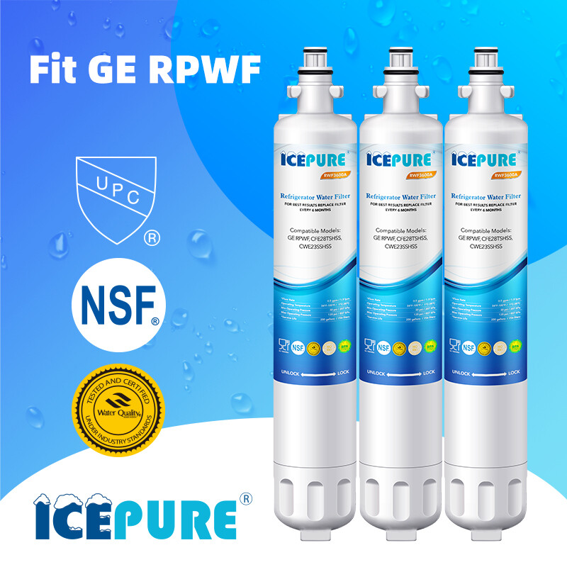 Replacement for GE RPWF WF277 RWF3600A Refrigerator Water Filter Icepure 3PACK gallery