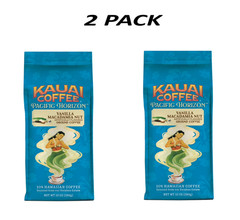 (2 Pack) Kauai Coffee Vanilla Macadamia Nut Medium Roast 10 oz Ground.