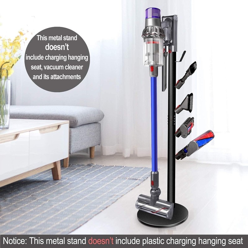 Floor Mount Vacuum Stand with 5 Hooks and Heavy Bottom Base for Stability gallery