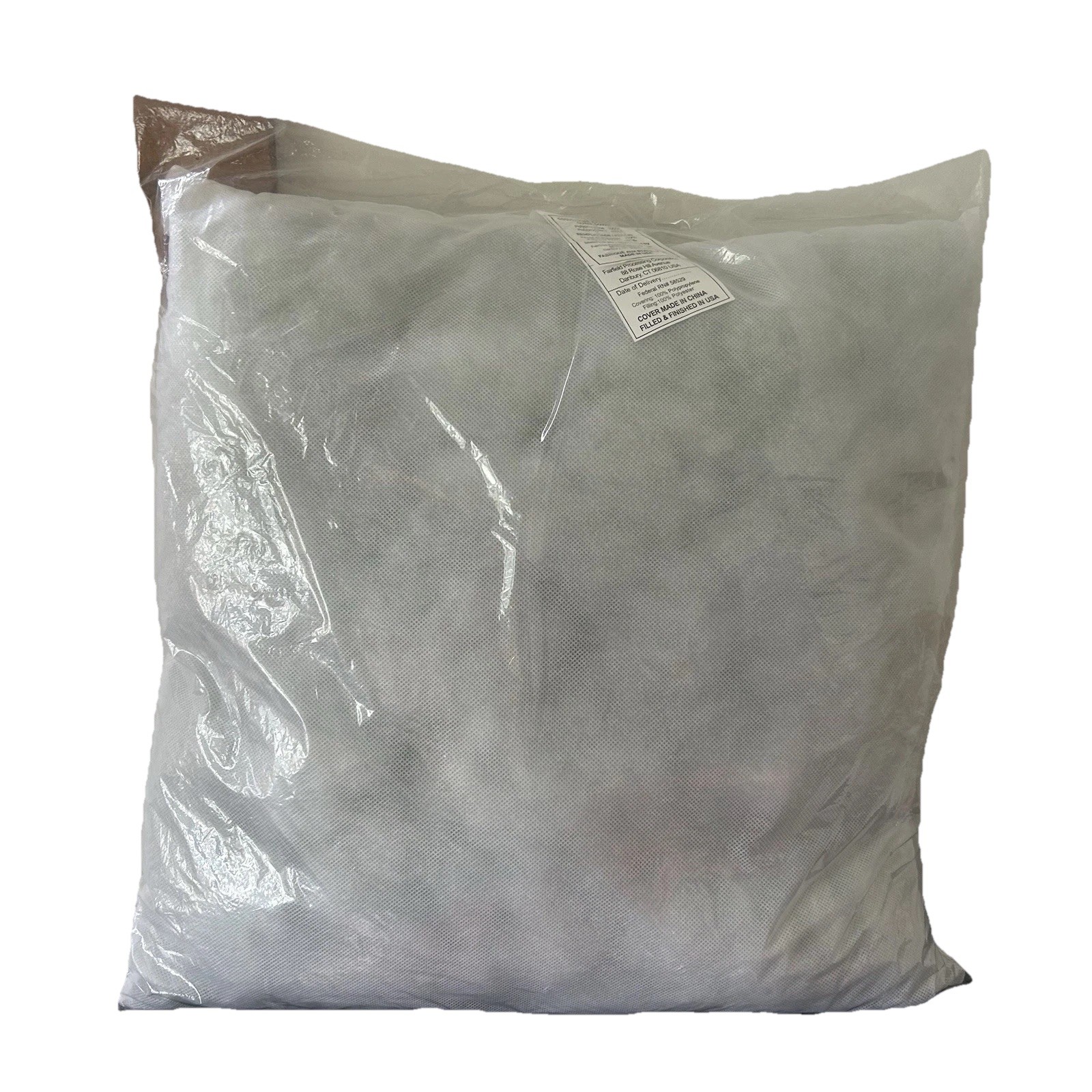 Fairfield Poly-Fil Basic Pillow Insert Square 20" by 20" White Made in USA gallery