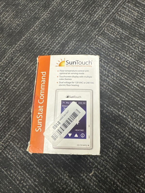 SunStat Command Touch Screen Programmable Thermostat 500850 Floor Heat gallery