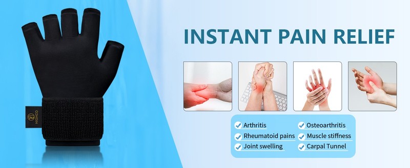 Compression Hand lce Pack Glove for Arthritis Pain Relief Adjustable Wrist gallery