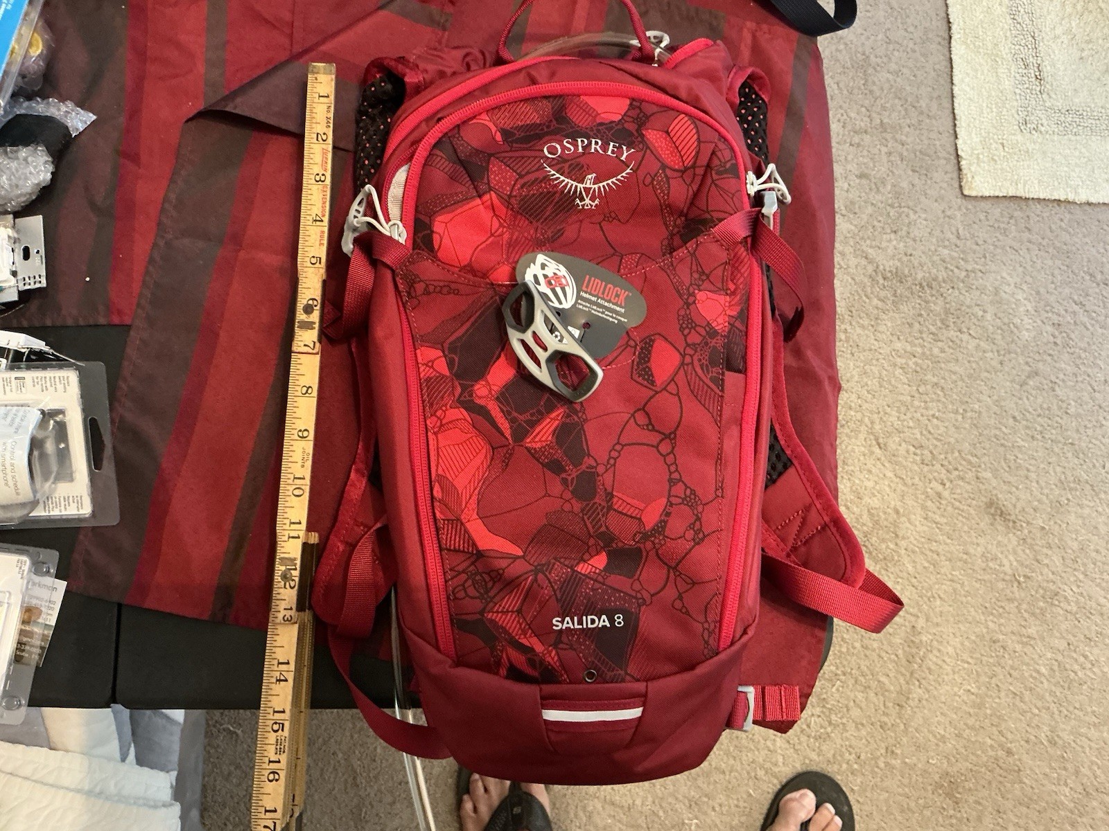 OSPREY Ozone Day 35 Red Maroon Backpack
